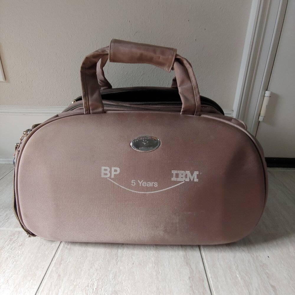 Vintage IBM Duffle Bag Travel Carry On BP